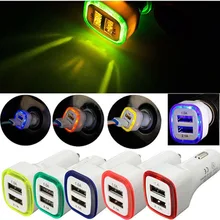 

Hot New Arrival LED Dual USB Port 2.1A Fast Car Charger Adapter for iPhone iPad for Samsung Galaxy