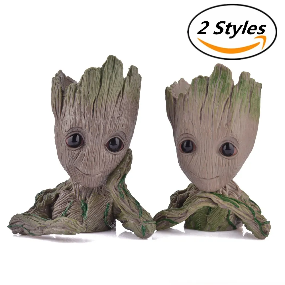 Baby Grooted Pot Tree Man Flowerpot Guardians Action Galaxy Figure Toy Pen Pot Desk Organizer Office Toy Movie Xmas Gift for Kid Baby Grooted Pot Tree Man Flowerpot Guardians Action Galaxy Figure Toy Pen Pot Desk Organizer Office Toy Movie Xmas Gift for Kid