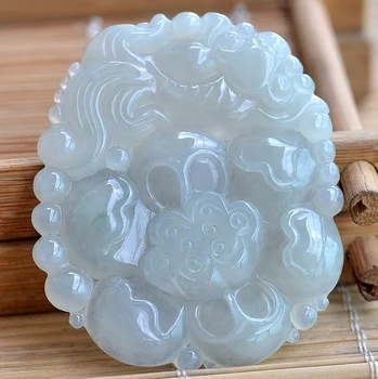 

Hetian jade emerald landscape pendant jade warmJ08#