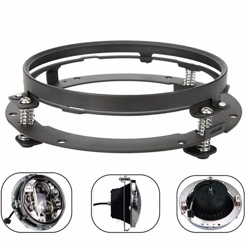 2021 7 Round Motorcycle Headlight Mounting Bracket Ring Projector
