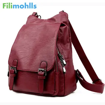 

Women Backpacks Leather Female Travel Shoulder Bag Backpack High Quality Women Bag College Wind School Bag Backpack Girl S1493