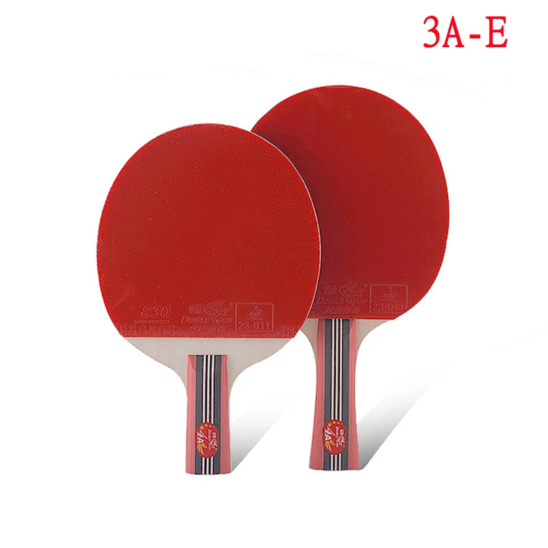 sporting goods genuine double fish three star table tennis racket 3A E straight racket for