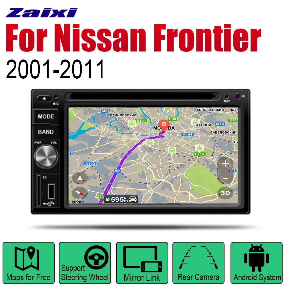

Car Radio DVD Player GPS Navigation For Nissan Frontier 2001~2011 Android HD Displayer System Audio Video Stereo In Dash Head