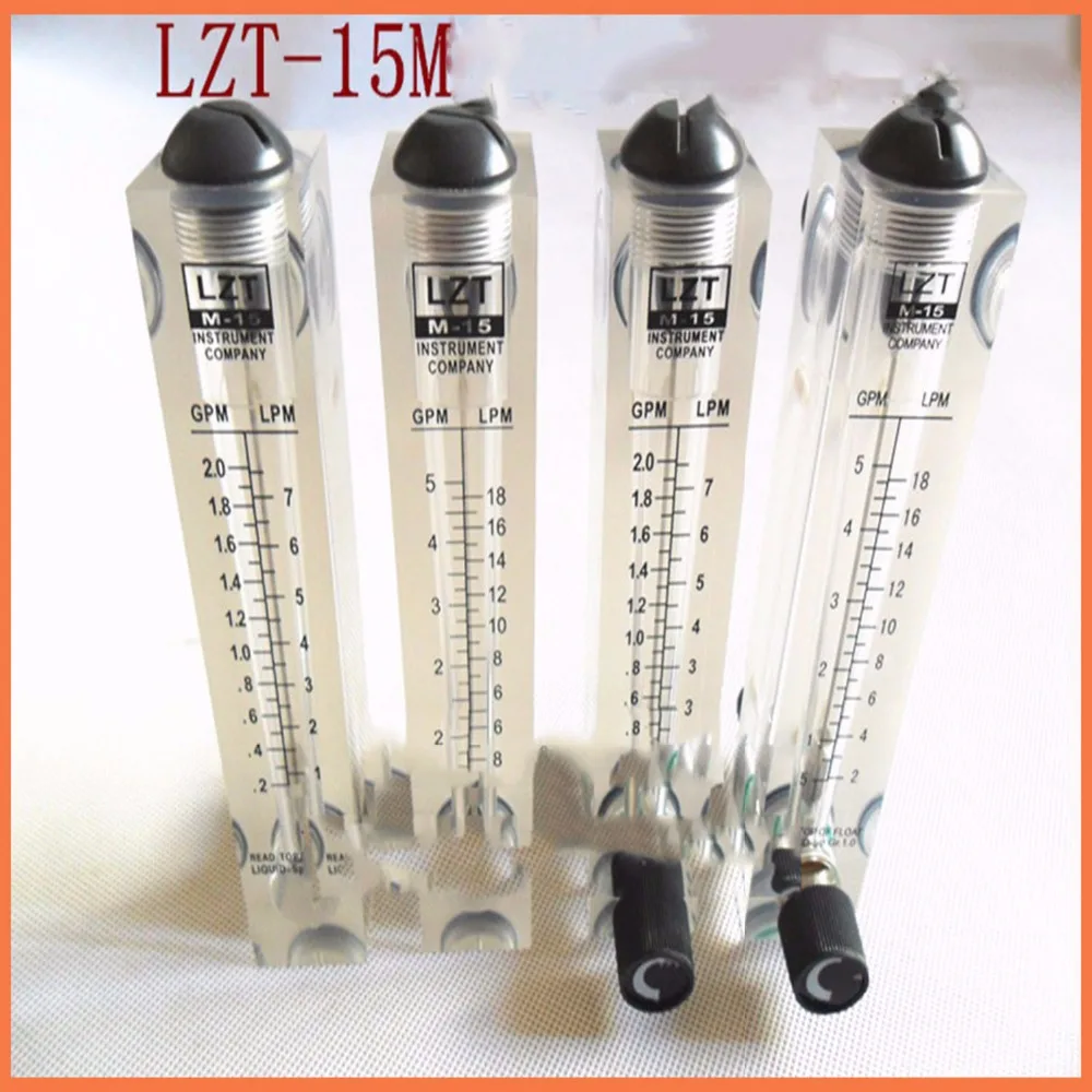 

LZT-15M 1-11LPM Square Panel regulator water meter Flow Meter rotameter LZT15M Tools Flow Measuring With regulating valve