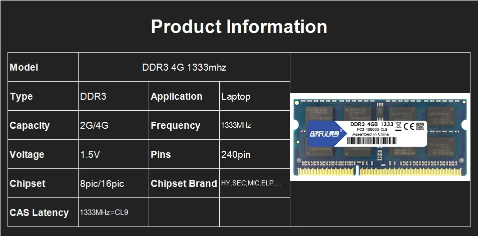 BINFUL DDR3 4G 1333 МГц PC3-10600 2 ГБ/4 ГБ абсолютно новая для ноутбука оперативная память для компьютера нетбука оперативная память memoria