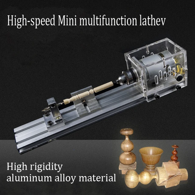 Mini DIY Woodworking Lathe Micro Beads Lathe Polishing 