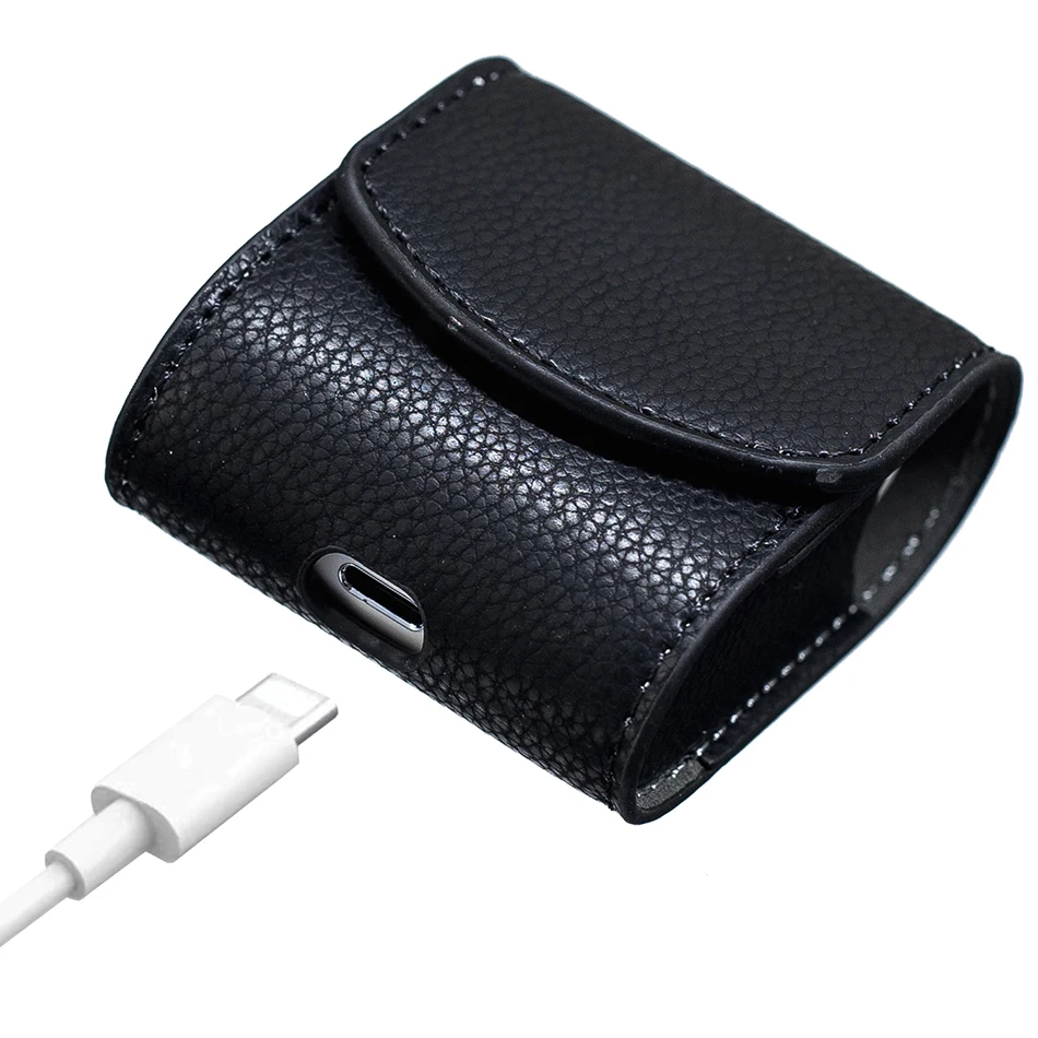1 шт. PU кожаный Bluetooth беспроводной чехол для наушников AirPods защитный Аксессуары Apple