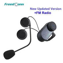Versione aggiornata! Originale FreedConn T-COM VB Moto BT bluetooth Multi Interphone Headset citofono del casco di Trasporto libero!!