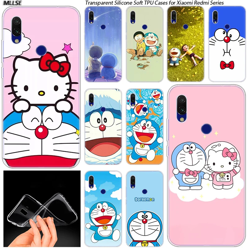 

Anime Doraemon Hot Soft Silicone Case for Xiaomi Redmi K20 7 7A 5 5Plus 6 6A S2 Note 8 7 6 5 Pro Fashion Cover