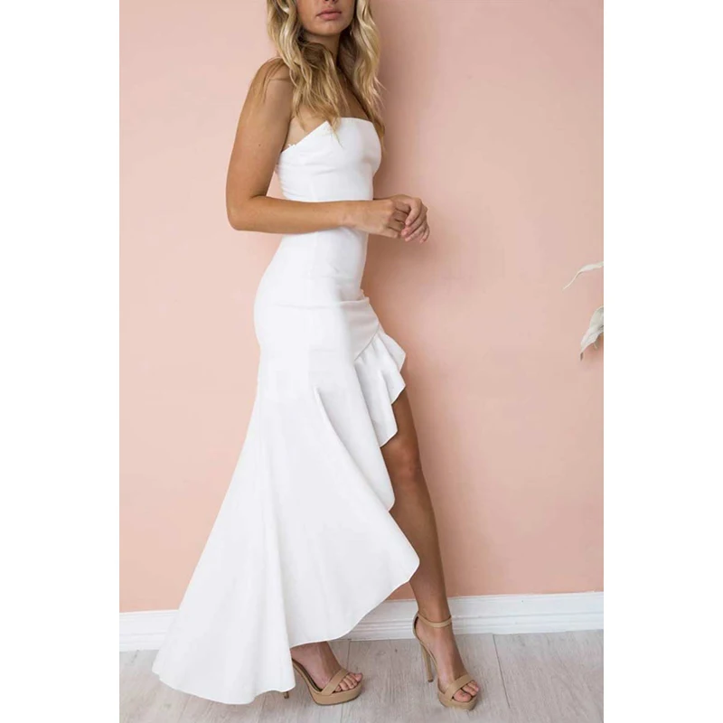 2018 Summer sexy dress strap backless Slim Bandage irregular strap dress bodycon red women dress party dresses Female Vestidos