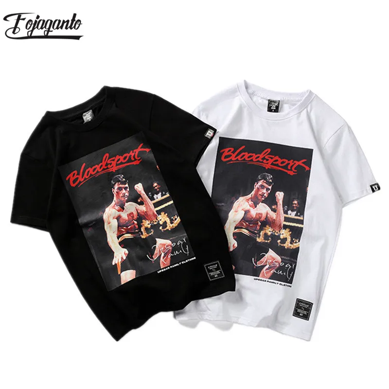 FOJAGANTO Fashion Brand Men Print T-Shirts Summer New High Street Short Sleeve T Shirt Male Hip Hop Casual Tee Tops | Мужская одежда