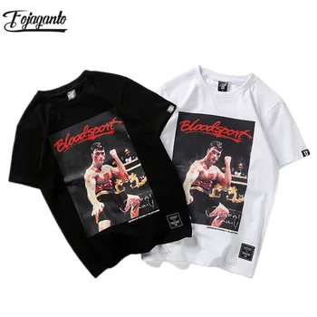 

FOJAGANTO Fashion Men T-Shirts Summer Brand New Pattern Printing Men's T Shirt Male Hip Hop Style Tee Top