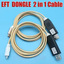 2018 News EFT DONGLE EFT Dongle Serial 2 IN 1 cable unlock cable Free shipping