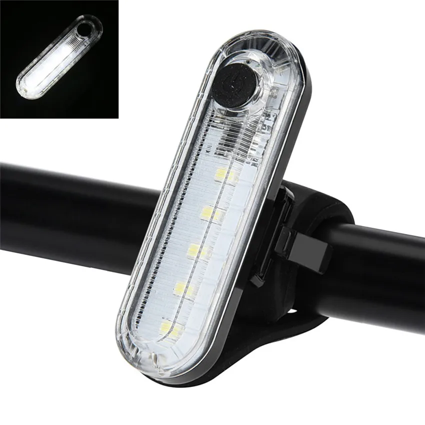 USB recargable Bicicleta Luces Bicicleta Led Bicicleta luz 4 modos 5 LED frontal trasero luz de la lámpara Luces Bicicleta LED 40AT17