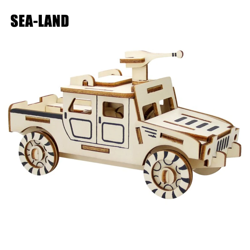 

Children 3D Fun Wooden Puzzles Toy Vehicle Series Model 3D Wood Educational Puzzle Toys Hobbies Gift For Adult Children Jigsaw