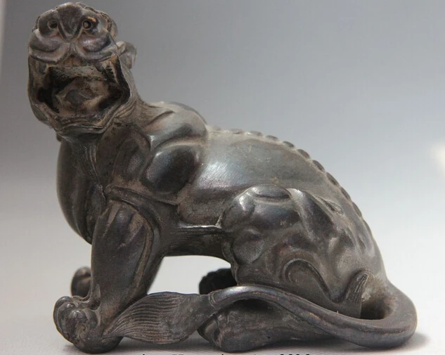 

wholesale factory Chinese Bronze Copper Feng Shui Beast Dragon Unicorn Kirin Brave troops Statue