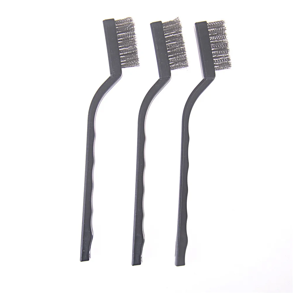 12pcs Stainless Steel Brush Cleaning Brushes Wire Spark Wheel Rust Scrub Removal