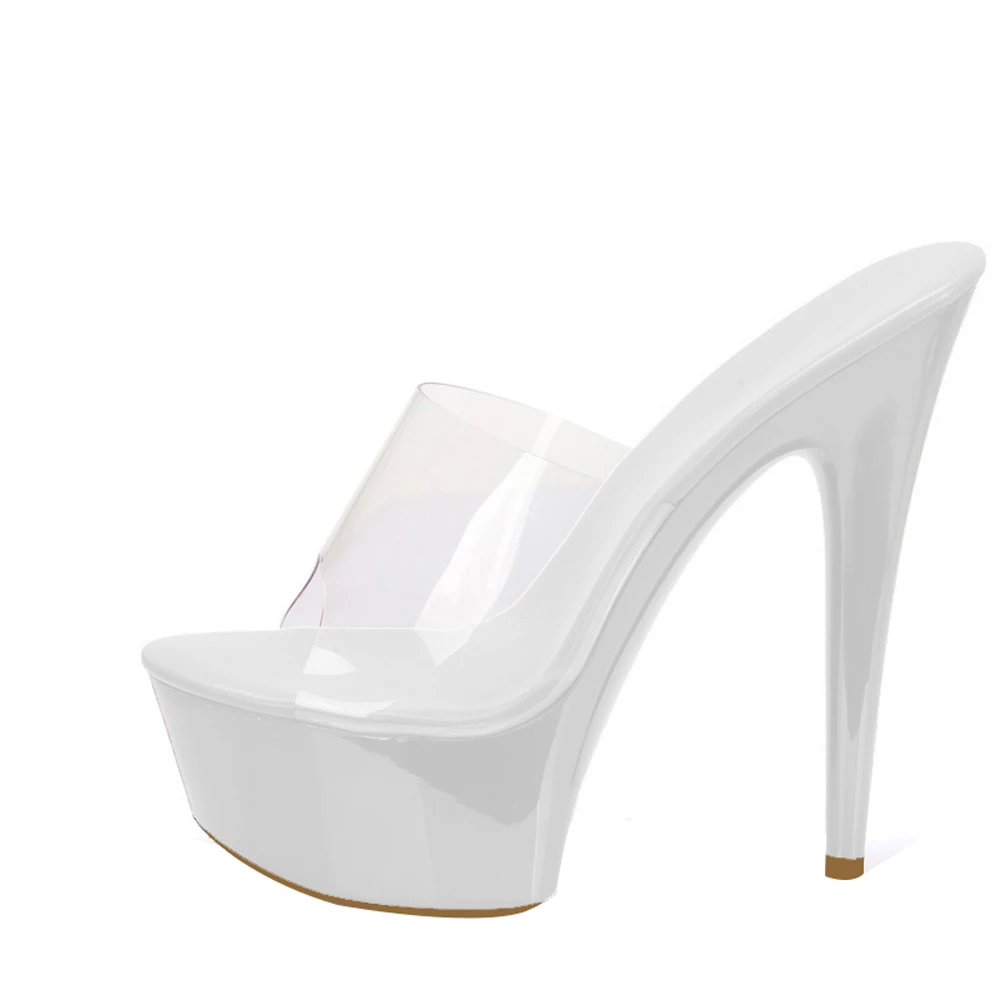 

TIMETANG New Arrived Sexy Trasparetn Open Toe High Heel Platform Women Sandals Summer Candy Woman Slides/Slippers Freeshipping