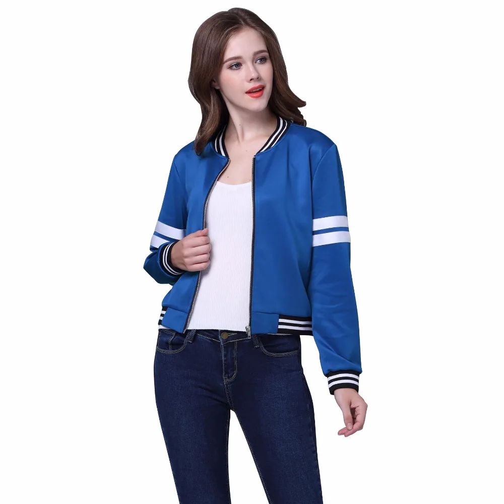 Lemon Gina Women Sping Autumn Vintage Patchwork Short Zipper Jacket