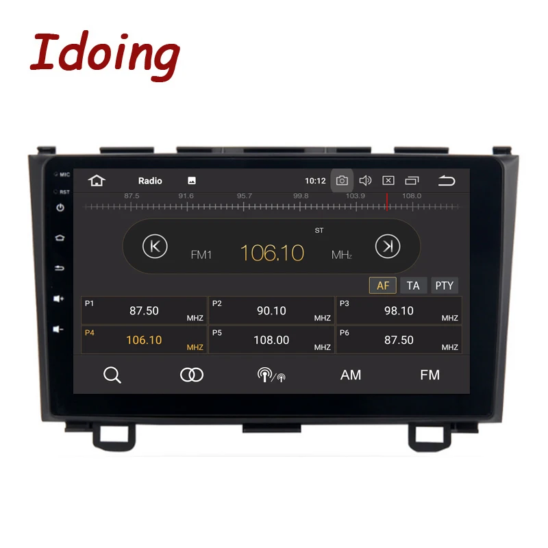 Clearance Idoing 1Din 9"Android8.0/7.1For Honda CRV 2006-2011 4G+32G 8Core Car GPS Multimedia Player Steering-Wheel Navigation Fast Boot 2