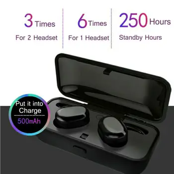 

Mini Wireless Bluetooth V5.0 Earphones Waterproof Touch Hi-Fi Headphone Sports Headset Earbuds Earphone With Charging Box 3B17