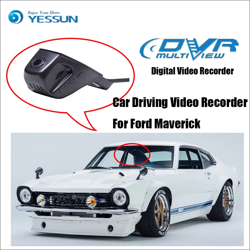 

YESSUN For Ford Maverick Car DVR Digital Video Recorder - Front Camera Dash HD 1080P Not Reverse Parking Camera
