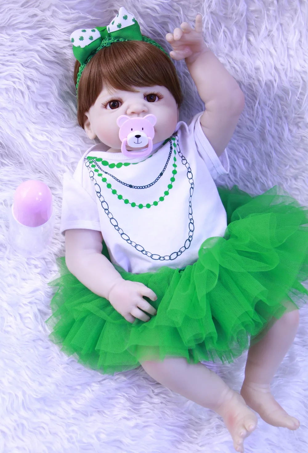 55 см силиконовые куклы Reborn Babies все виниловые с имитацией bebe Детские Модные