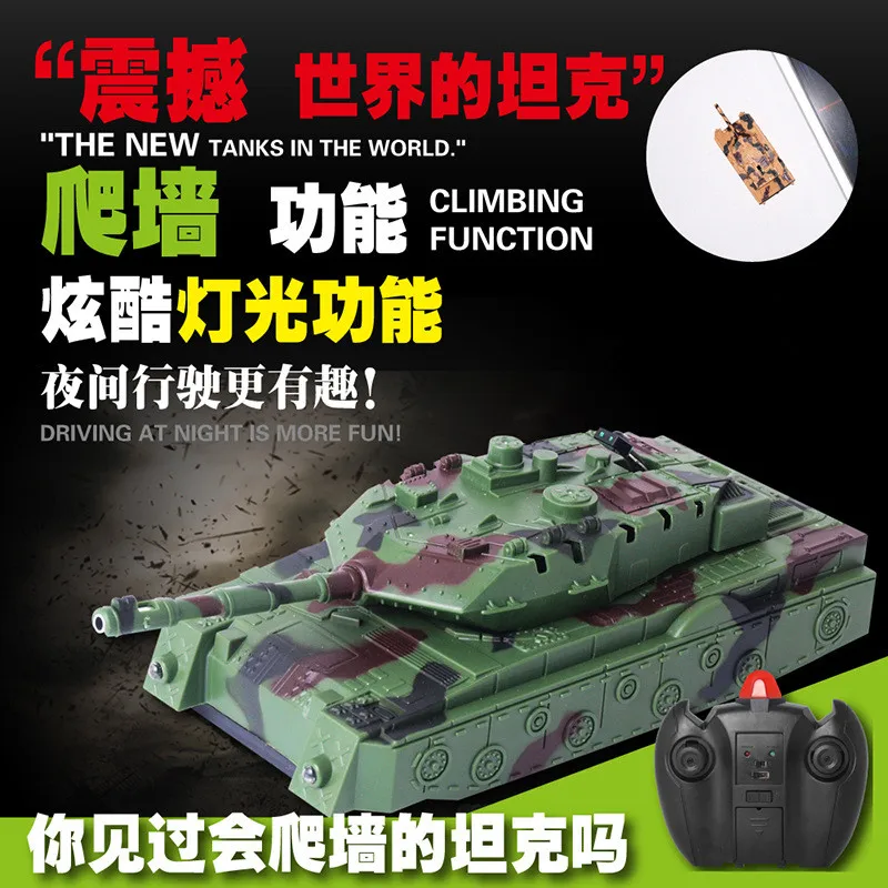 

2016 newest RC Tank Electric Remote Control RC Tank Electronic RC tank toy radio control Model tank toys with Light