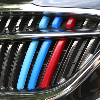 

Modification of special decoration in color For Tri Color Card button Front grille trim Automobile decoration products