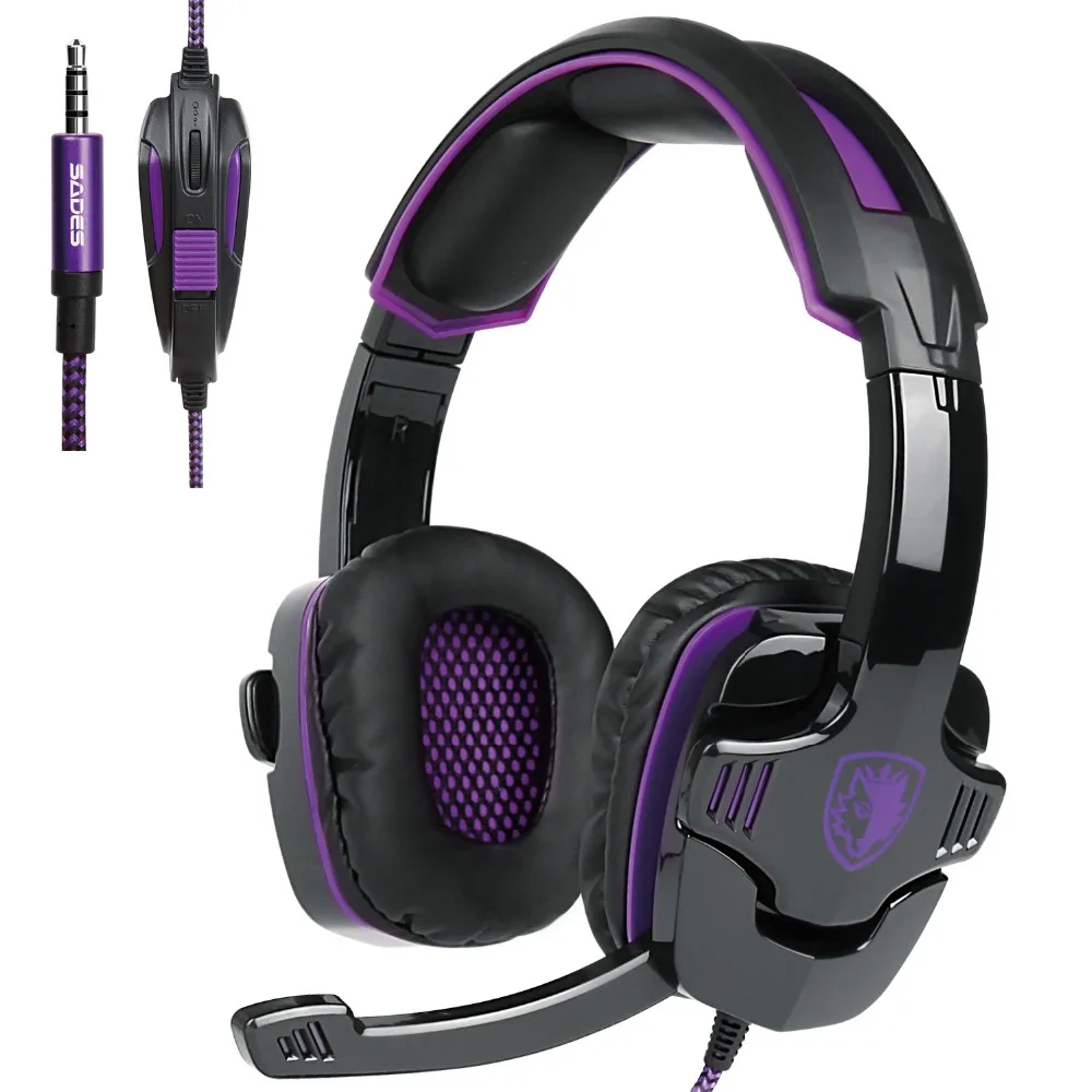 Sades SA 930 PS4 гарнитура стерео звук Игровые наушники с микрофоном для компьютера