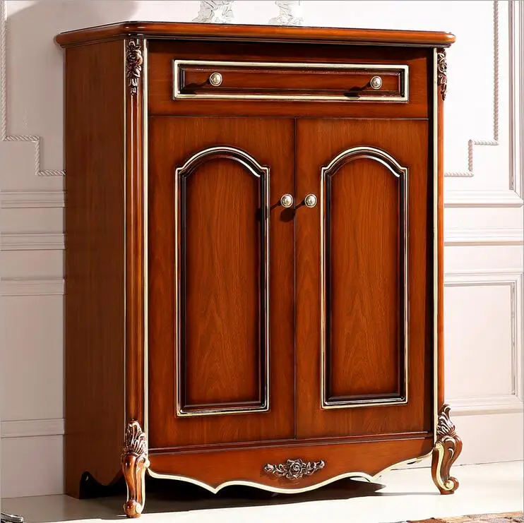 العتيقة انزلاق ودين الحبوب الباب الحذاء حذاء رف خزانة الأوروبي p10218