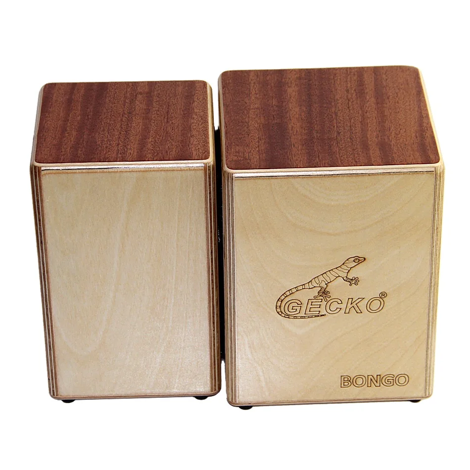GECKO Cajon  BONGO-2 Two Siamese Birch Wood  Natural 