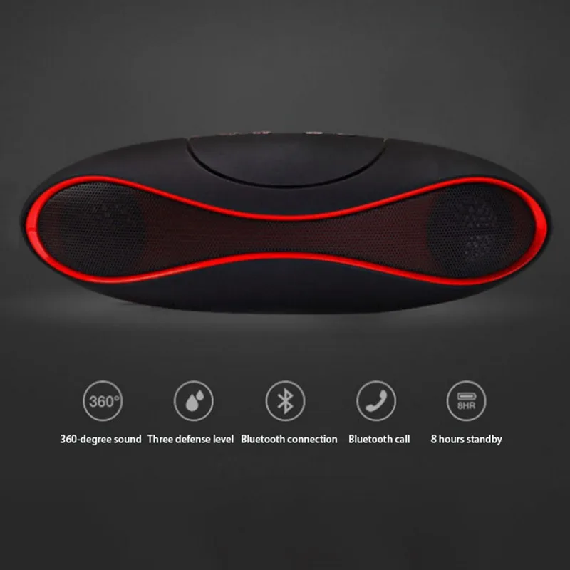 Милый Мини Портативный беспроводной Bluetooth динамик для телефона компьютера 3D