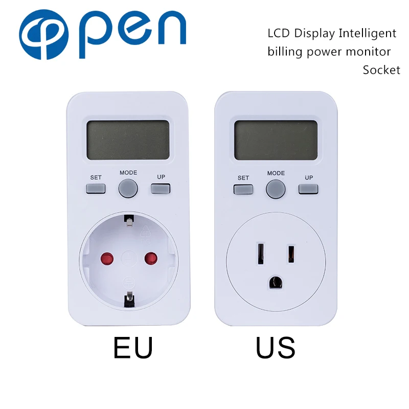 

OPPM-002 EU/US/UK/FR/BR/AU LCD Display Intelligent billing power monitor Socket