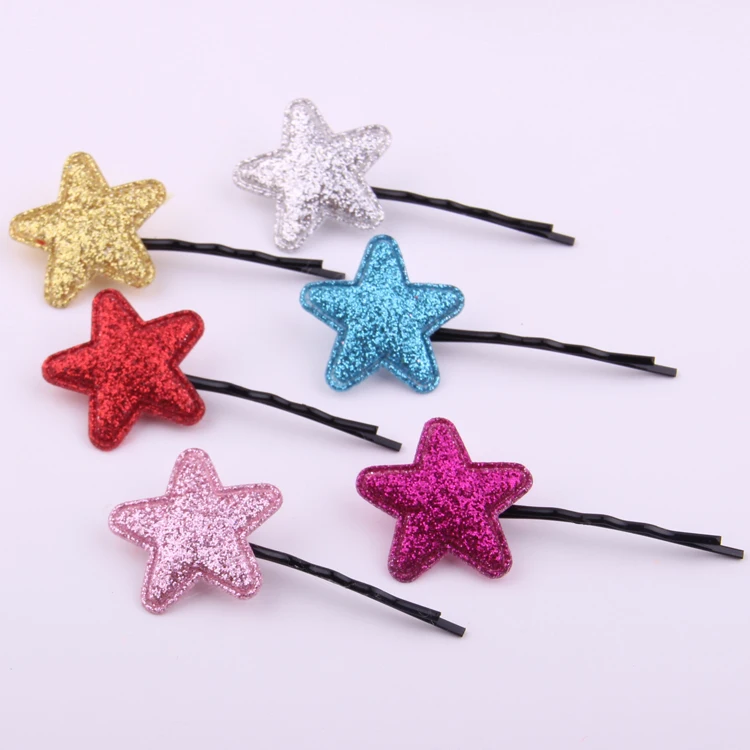 Buy FJ092 fashion girls brilliant star hairpin cute
