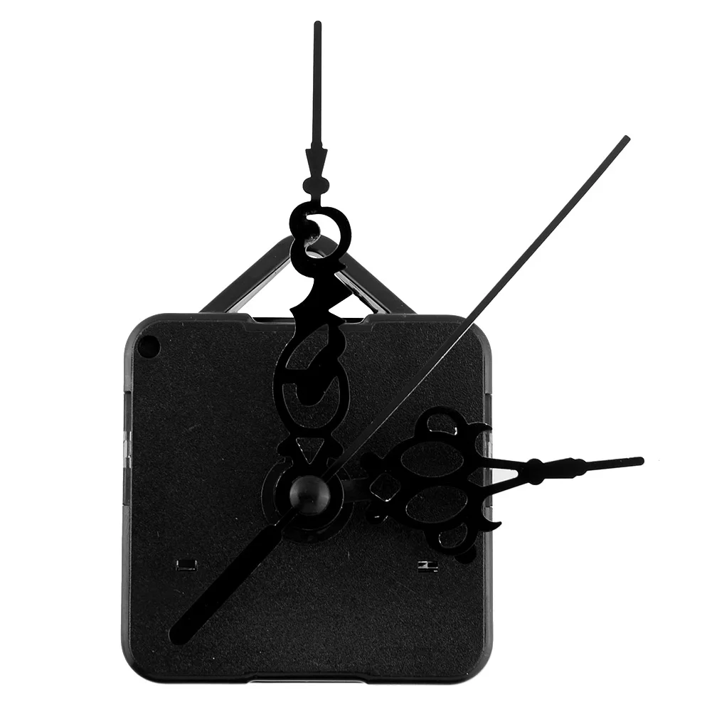 

Silent Retro Quartz Clock Movement Black Hands Parts Replacing Kit DIY
