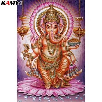

5d diy Diamond embroidery elephant buddha diamond painting Cross Stitch full square Rhinestone mosaic home decoration XY1