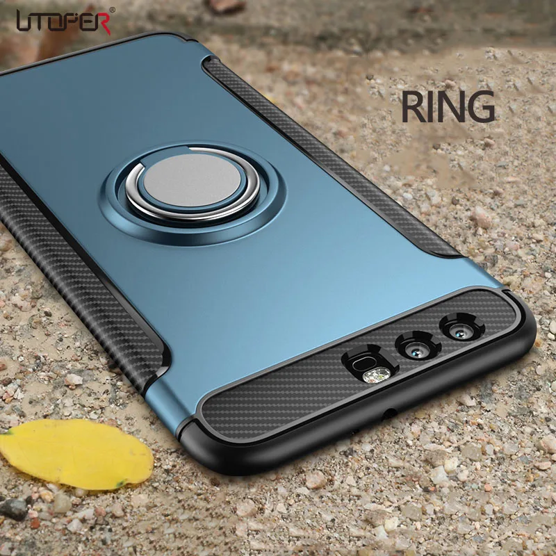 UTOPER для huawei Honor 10 чехол 7x магнитное кольцо панцири 9 Lite крышка Etui |