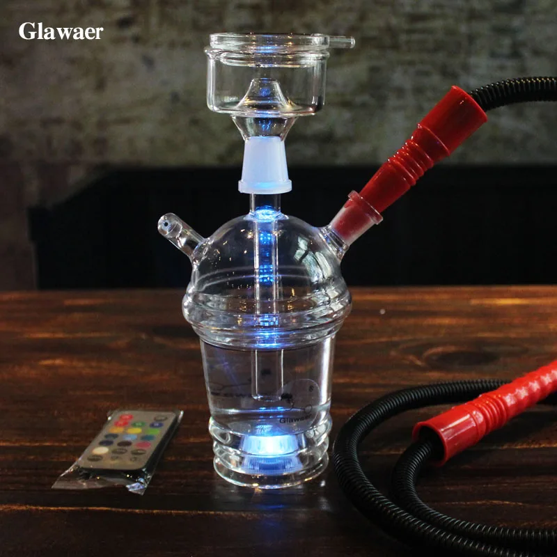 2017 mini glass hookahs as big as hand easy to carry 19mm female joint