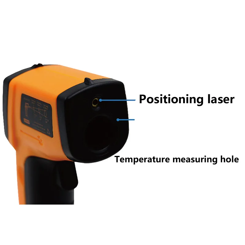 Бесконтактный цифровой лазерный инфракрасный термометр для приготовления пищи, пирометр, ИК лазерный точечный пистолет для промышленности, домашнего использования