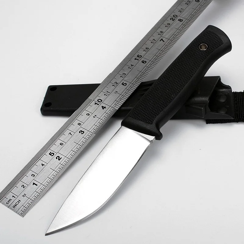 Brand Fixed Blade Knife VG10 Blade Straight Knives Camping Knife Outdoor Survival Knife Utility Pocket Tools EDC + ABS Sheath stainless steel fixed blade knife fruit knife outdoor survival knife pocket tools edc knives nylon sheath