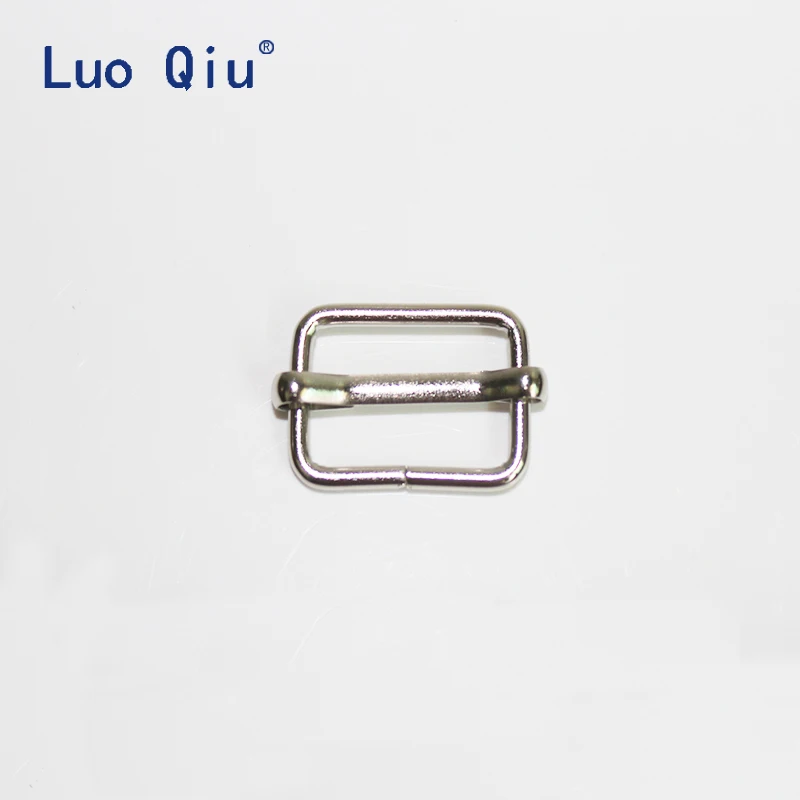 Luo Qiu50 шт/партия 20 мм 0.8in Серебристые подтяжки с пряжками пряжки слайдер для ремня |