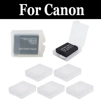 

5pcs Battery Storage Box Transparent Cover For canon EOS 750D EOS X8i Kiss Rebel 760D T6s EOS 8000D T7 2000D T7i 800D Kiss X9i