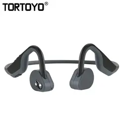 TORTOYO Z10 Bluetooth Беспроводной наушников костной проводимости наушники Спорт на открытом воздухе запуск гарнитура с лентой на шею vs микрофоном