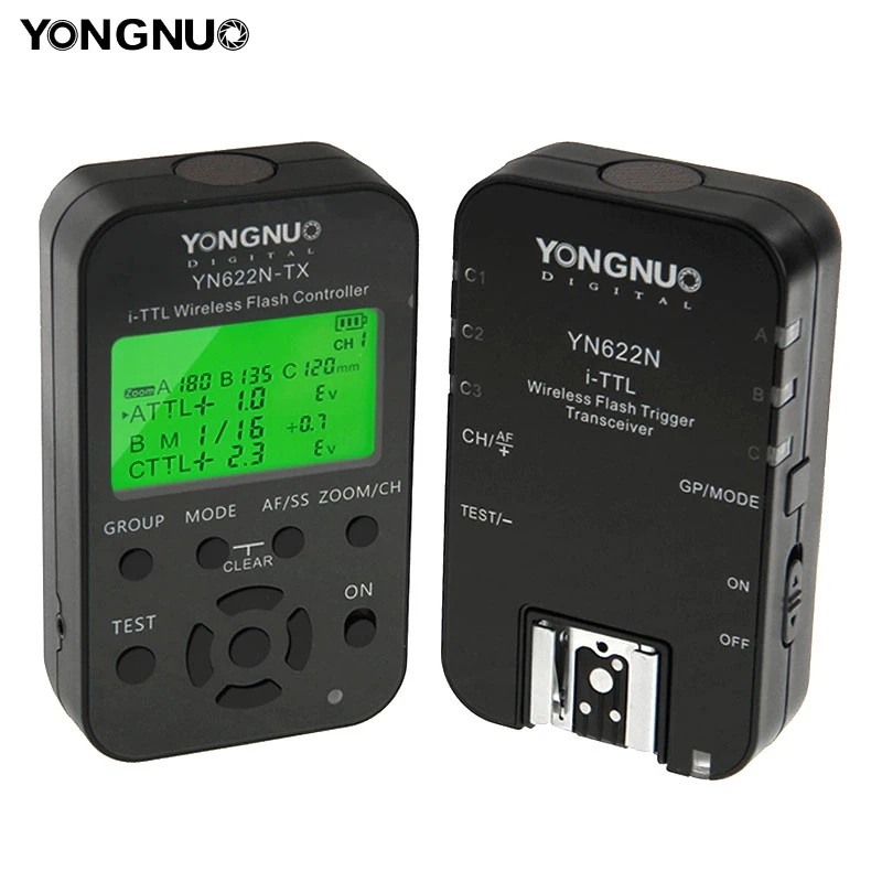 

YONGNUO YN622N KIT i-TTL Wireless Flash Trigger Controller + Transceiver Kit for For Nikon D70/ D70S/ D80/ D90/ D200/ D300S