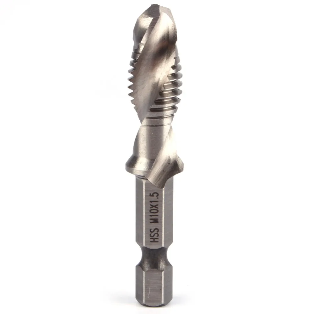 

Hex Shank HSS Screw Spiral Point Thread Metric Plug Hand Tap M10 for soft Metal Aluminum Metalworking Tools Drill Bit
