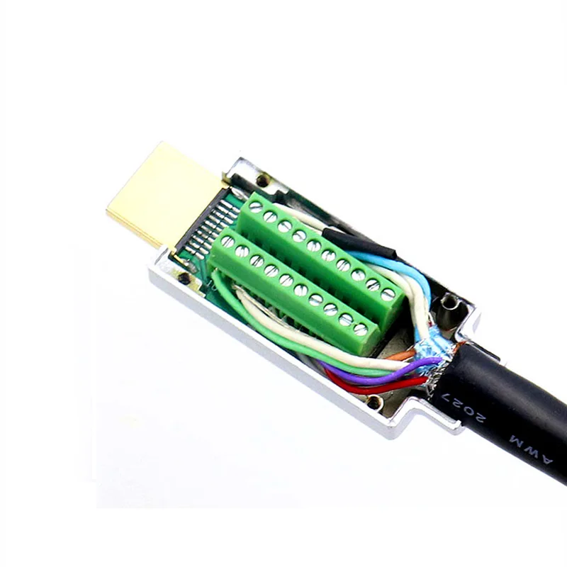 HD HDMI видео конвертер 2 0 Solderless разъем Мужской мини кабель адаптер для монитора и