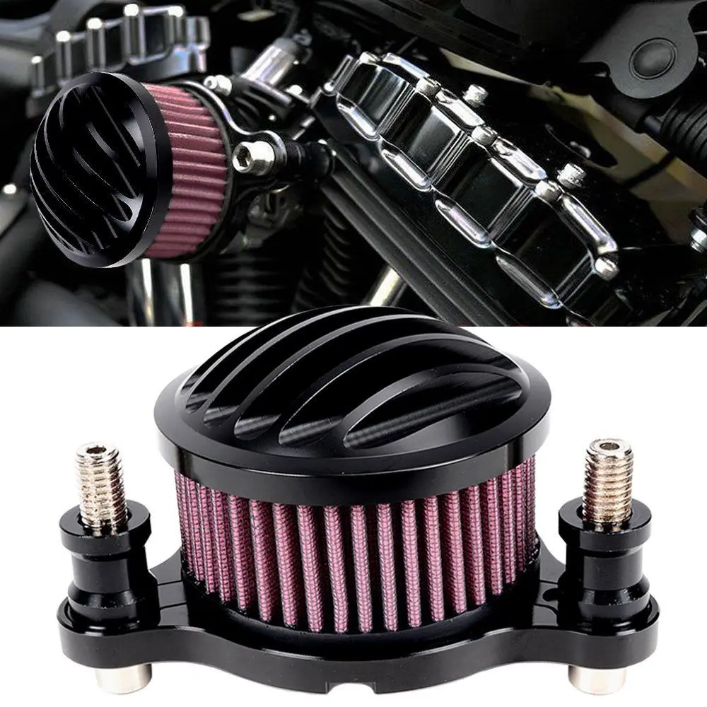 New Clear Air Cleaner+Intake Filter Syetem Rough Crafts Harley
