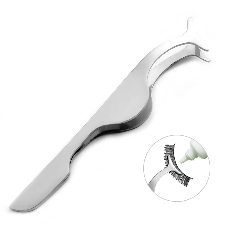 1pc New False Eyelashes curler Extension lash font b mascara b font Applicator Remover steel Tweezers