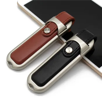

Leather 64GB USB Flash Drive 32GB 16GB 8GB 4GB Pen Drive usb flash drive usb2.0